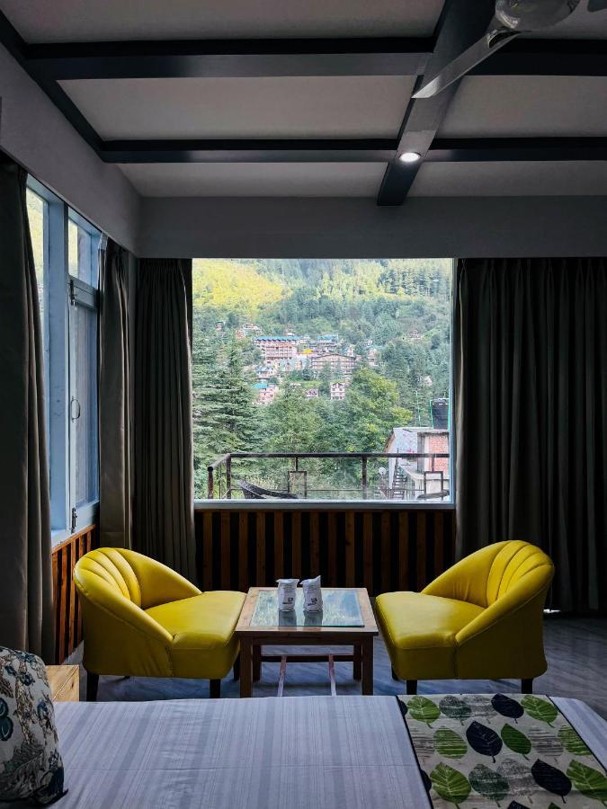 Apple Flower With Balcony And Mountain View Manāli Exterior foto